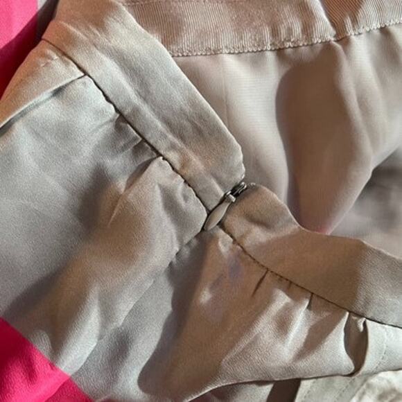 J Crew Skirt Womens Size 12 Gray Pink Mini Pleated Side Zip Fully Lined - Picture 5 of 8